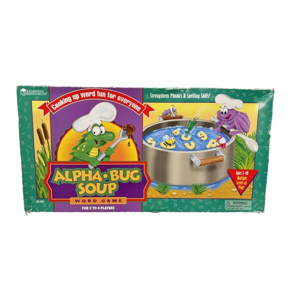 ALPHA BUG SOUP Learning Resources Phonics Word Spelling Skills Board Game - Picture 1 of 6